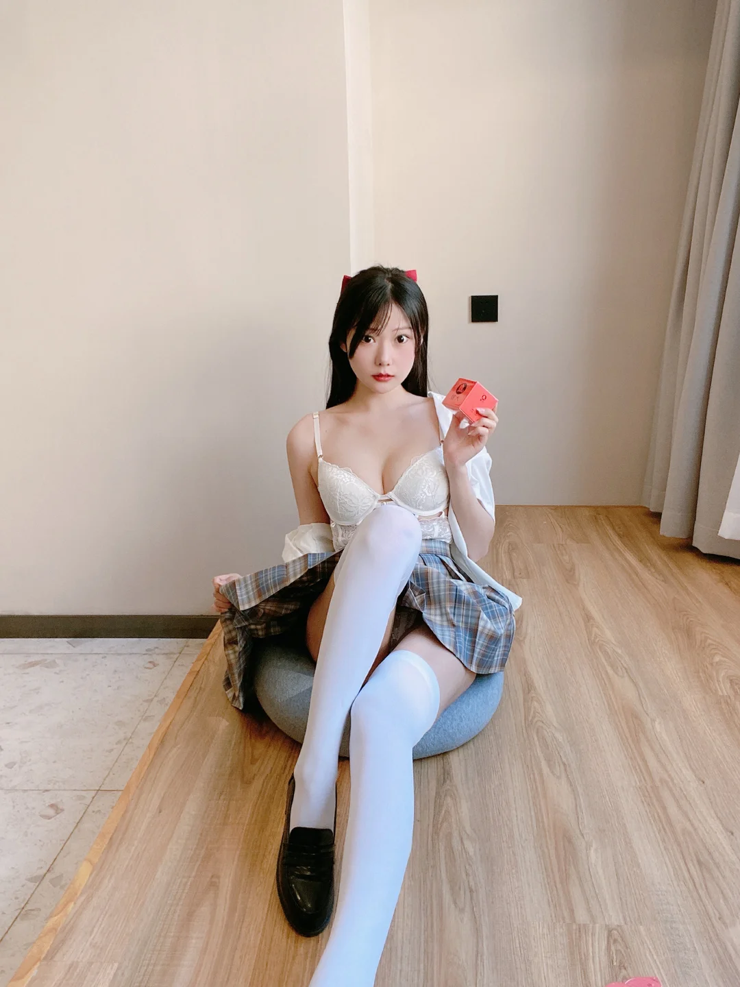 香草喵露露 - No.067 大象 JK格子裙 [30P-96MB] tg@simisebaisi 【丝足阁】010.webp